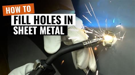 filling pinholes in sheet metal|how to fill holes in metal.